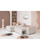 Sofá de esquina convertible S Lulu Salt and Pepper- 268x184x94 cm