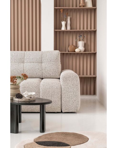 Sofá de esquina convertible S Lulu Salt and Pepper- 268x184x94 cm