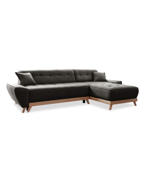 Dazzling Daisy Wandelbares Ecksofa links, 4 Stück, 260 x 166 x 77 cm, Anthrazit