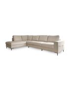 L-MAX Wandelbares Ecksofa linke Ecke Lofty Lilly Beige- 304x197x84 cm
