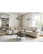 L-MAX Wandelbares Ecksofa linke Ecke Lofty Lilly Beige- 304x197x84 cm