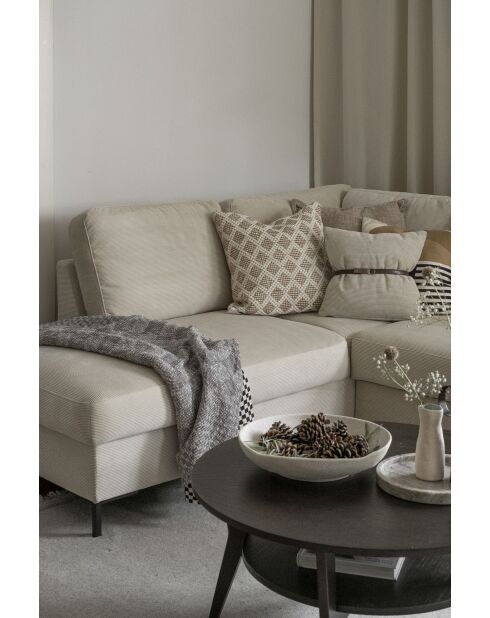 L-MAX Wandelbares Ecksofa linke Ecke Lofty Lilly Beige- 304x197x84 cm