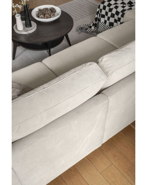 L-MAX Wandelbares Ecksofa linke Ecke Lofty Lilly Beige- 304x197x84 cm