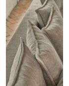 L Wandelbares Ecksofa; rechte Ecke Lazy Lukka Taupe- 247x191x85 cm