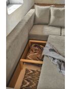 L Wandelbares Ecksofa; rechte Ecke Lazy Lukka Taupe- 247x191x85 cm