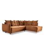 L Wandelbares Ecksofa; rechte Ecke Lazy Lukka Brick- 247x191x85 cm
