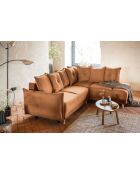 L Wandelbares Ecksofa; rechte Ecke Lazy Lukka Brick- 247x191x85 cm