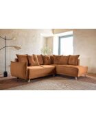 L Wandelbares Ecksofa; rechte Ecke Lazy Lukka Brick- 247x191x85 cm