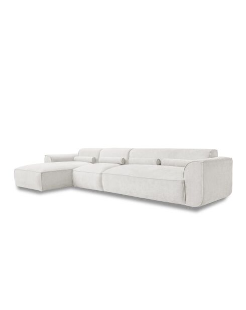 Fixiertes M-Ecksofa, links Flex Felix Beige- 340x154x70 cm