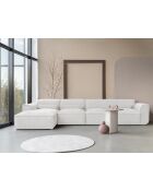 Fixiertes M-Ecksofa, links Flex Felix Beige- 340x154x70 cm
