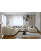 Vaste hoekbank U rechts, Shell Beige, 330x265x75 cm