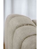 Vaste hoekbank U rechts, Shell Beige, 330x265x75 cm