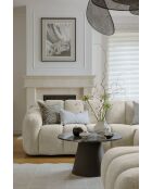 Vaste hoekbank U rechts, Shell Beige, 330x265x75 cm