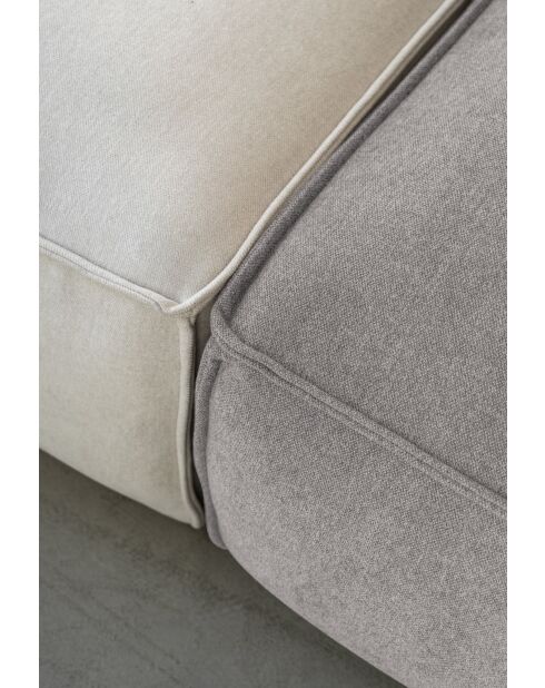 Sofá esquinero fijo S, izquierdo Flex Felix Gris- 264x154x70 cm
