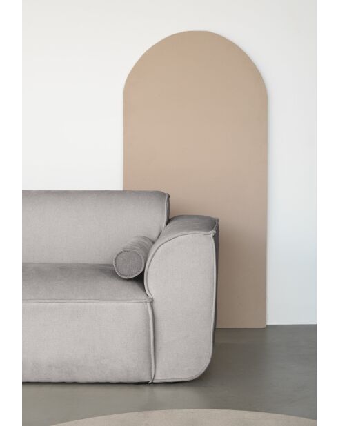 Sofá esquinero fijo S, izquierdo Flex Felix Gris- 264x154x70 cm