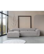 Sofá esquinero fijo S, izquierdo Flex Felix Gris- 264x154x70 cm