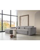 Sofá esquinero fijo S, izquierdo Flex Felix Gris- 264x154x70 cm