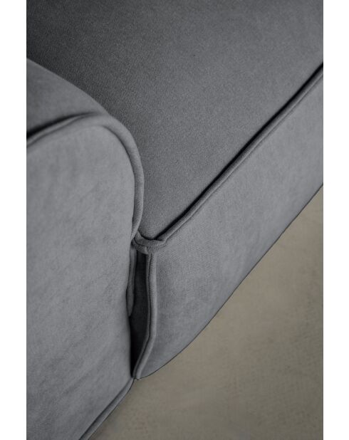 Festes L-Ecksofa, rechts Flex Felix Dunkelgrau - 265x169x70 cm