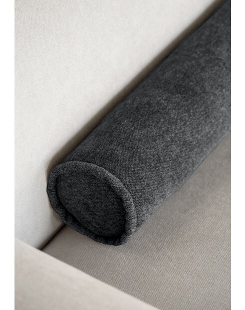 Festes L-Ecksofa, rechts Flex Felix Dunkelgrau - 265x169x70 cm