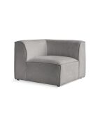 Sedia angolare Flex Felix grigia - 93x93x70 cm
