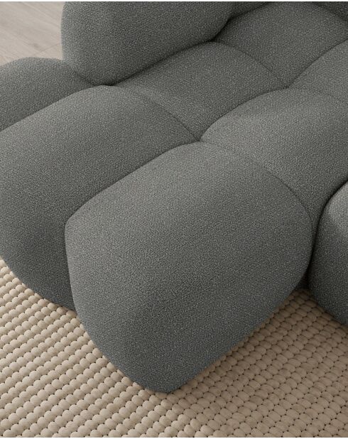 Divano angolare fisso S, sinistro Cloud Gris- 248x160x76 cm