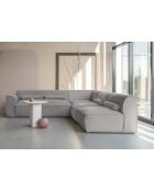 L-MAX vaste hoekbank, rechts Flex Felix Grey - 265x248x70 cm