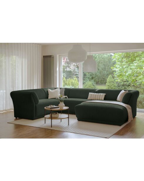 Festes U-Ecksofa links Gatsby Terracotta - 341 x 233 x 87 cm