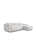 Festes Ecksofa S; gerade Flex Felix Beige- 264x154x70 cm