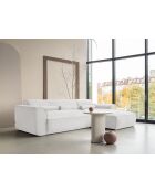 Festes Ecksofa S; gerade Flex Felix Beige- 264x154x70 cm