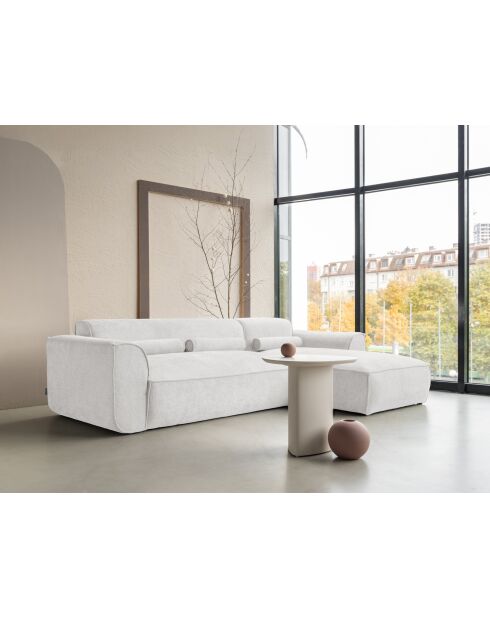Festes Ecksofa S; gerade Flex Felix Beige- 264x154x70 cm