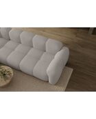 L-MAX Festes Ecksofa, symmetrische Wolke, hellgrau — 328x260x76 cm