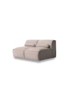Flex Felix kleine 2-zitsbank donkerbeige - 152x96x70 cm