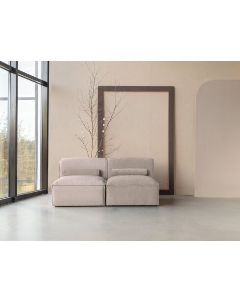 Flex Felix kleine 2-zitsbank donkerbeige - 152x96x70 cm