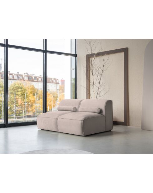 Flex Felix kleine 2-zitsbank donkerbeige - 152x96x70 cm