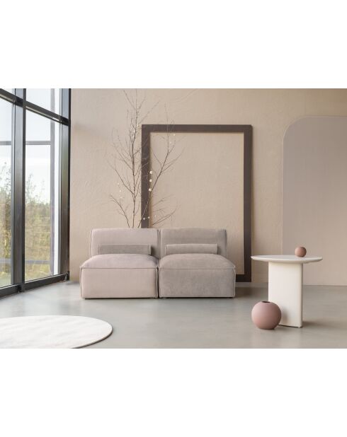 Flex Felix kleine 2-zitsbank donkerbeige - 152x96x70 cm