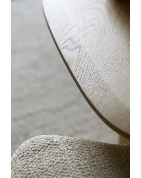 Mesita de roble Miuf - 128x67x32 cm