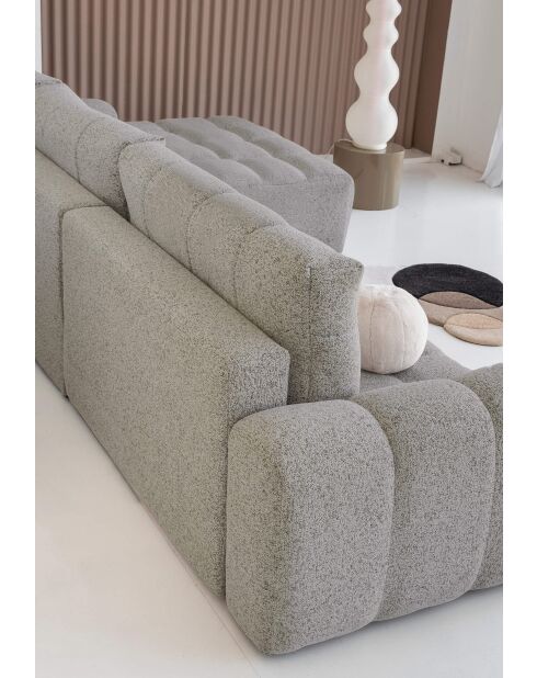 Lulu grijze cabriolet S hoekbank rechts - 268x184x94 cm