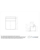 Lulu Green Chauffeur für 1 Person, 96 x 96 x 94 cm