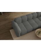 Fixiertes M-Ecksofa, rechts Cloud Gris- 260x197x76 cm
