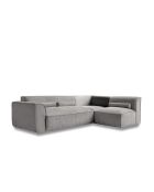 Festes L-Ecksofa, rechts Flex Felix Gray - 265x169x70 cm