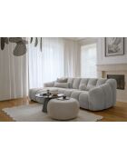 Festes Ecksofa S Left Shell Hellgrau - 255x165x75 cm