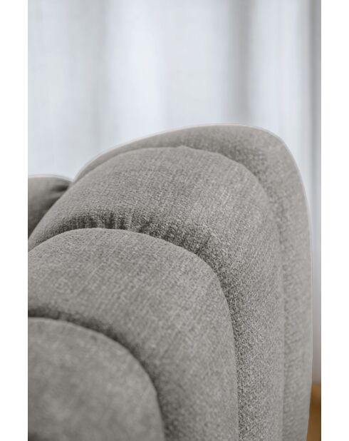 Festes Ecksofa S Left Shell Hellgrau - 255x165x75 cm