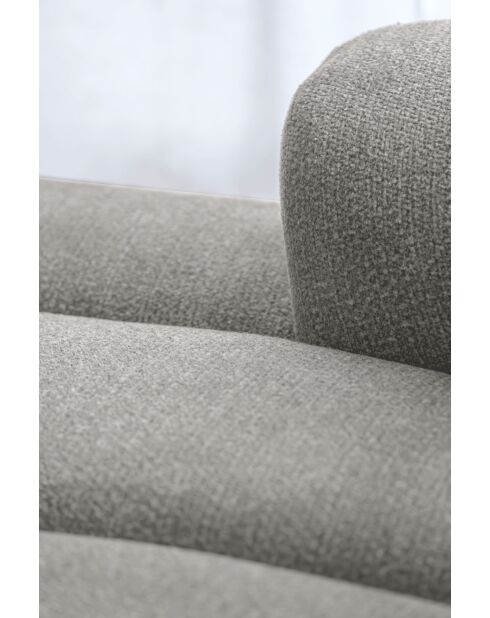 Festes Ecksofa S Left Shell Hellgrau - 255x165x75 cm