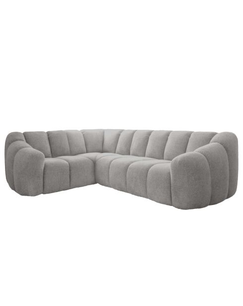 Feste L-Ecksofaschale für die linke Ecke, hellgrau — 265 x 205 x 75 cm