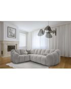 Feste L-Ecksofaschale für die linke Ecke, hellgrau — 265 x 205 x 75 cm