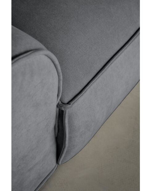 L-MAX Festes Ecksofa, Right Flex Felix Dunkelgrau - 265x248x70 cm