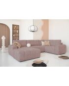 Divano angolare sinistro convertibile a U Lulu Red - 333x213x94 cm