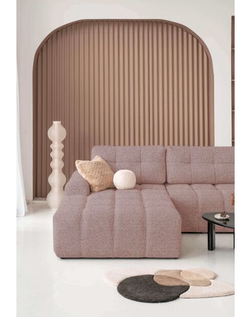 Divano angolare sinistro convertibile a U Lulu Red - 333x213x94 cm