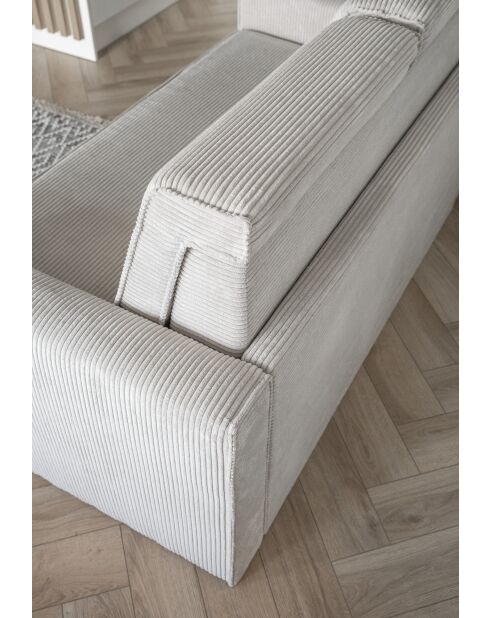 Sofá convertible Lucky Lucy de 2 plazas beige- 168x88x90 cm