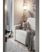 Sofá convertible Lucky Lucy de 2 plazas beige- 168x88x90 cm